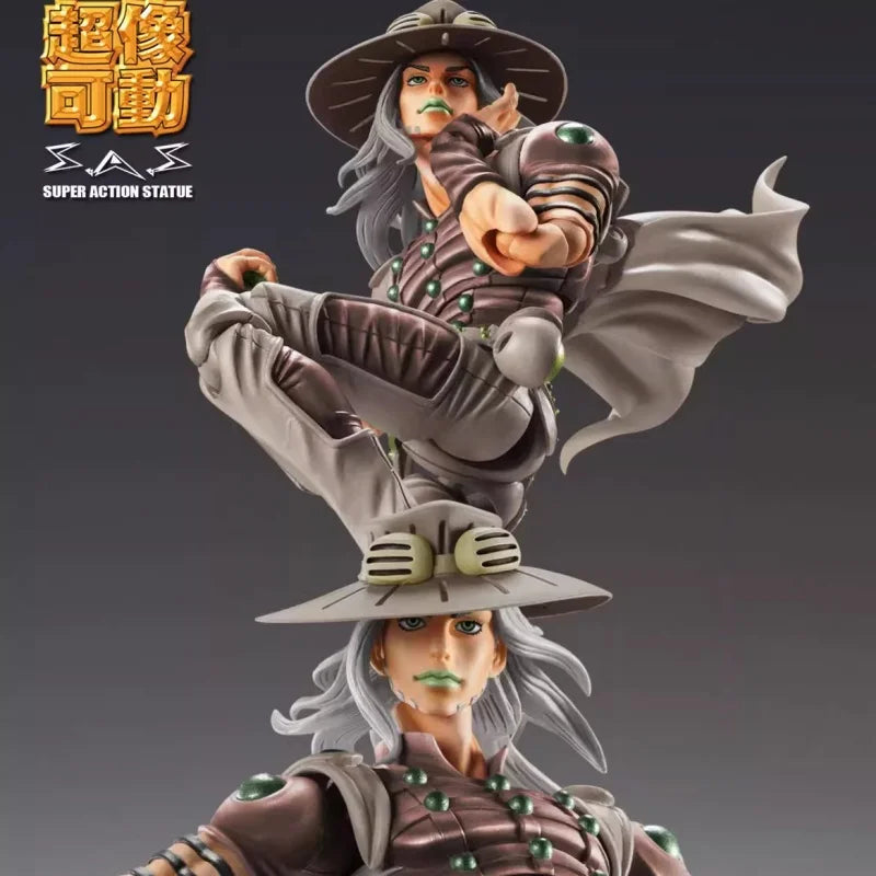 Genuine Gk 15cm Jojo'S Bizarre Adventure 7 Steel Ball Run Anime Figure Julius Caesar Zeppeli Sbr Gyro Creative Statue Boy Gift