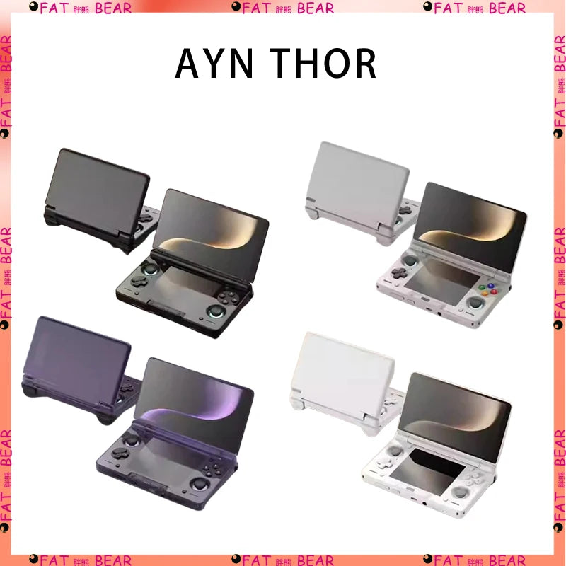 Original AYN Thor 6'' OLED Dual Screen Gaming Handheld Qualcomm Snapdragon CPU 6000mAh Battery Android13 Hall Stick Gam
