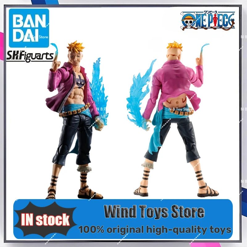 Bandai SHF Souls Limited Edition One Piece Marco Mariford Figure Action Decoration Child Toy Collectable Doll Mobile Gifts