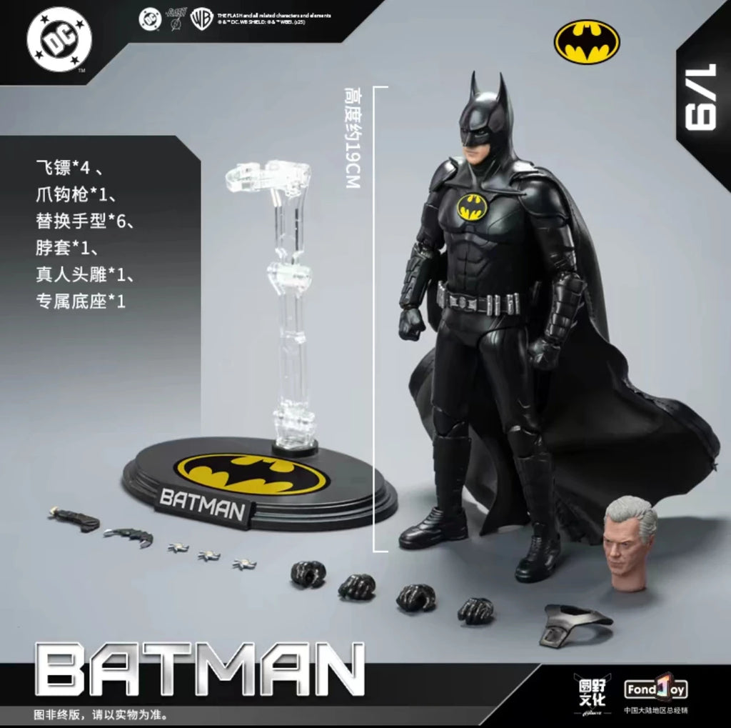 New Original FondJoy DC Keaton Batman Action Figure Collection Toys Model
