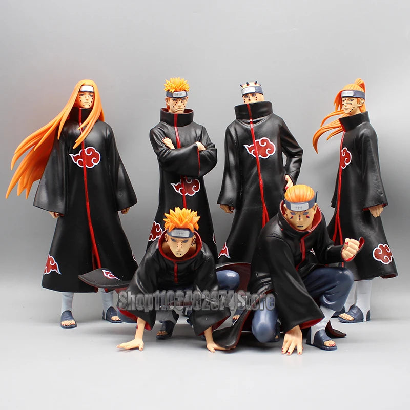Anime Naruto Sechs Pfade des Schmerzes Figur Shippuden Statue GK NARUTO Modelle Schmerz Actionfigur Modell PVC Sammlerstück Ornament Spielzeug