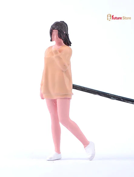 Miniature Figure 1/87 1/64 1/43 1/24 1/18 Summer Attire Women Beauty Female Dolls Clean The Car Scene Props Display Decor Crafts