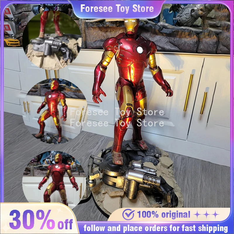 The Avengers Movie Figure 30cm New Iron Man Peripheral Resin Model Scene Statue Desktop Decorate Ornaments Birthday Gifts Toys