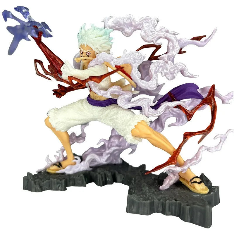 One Piece Wink Studio Small Thunderbolt Nikalufei 12CM Statue Model Handmade Ornament