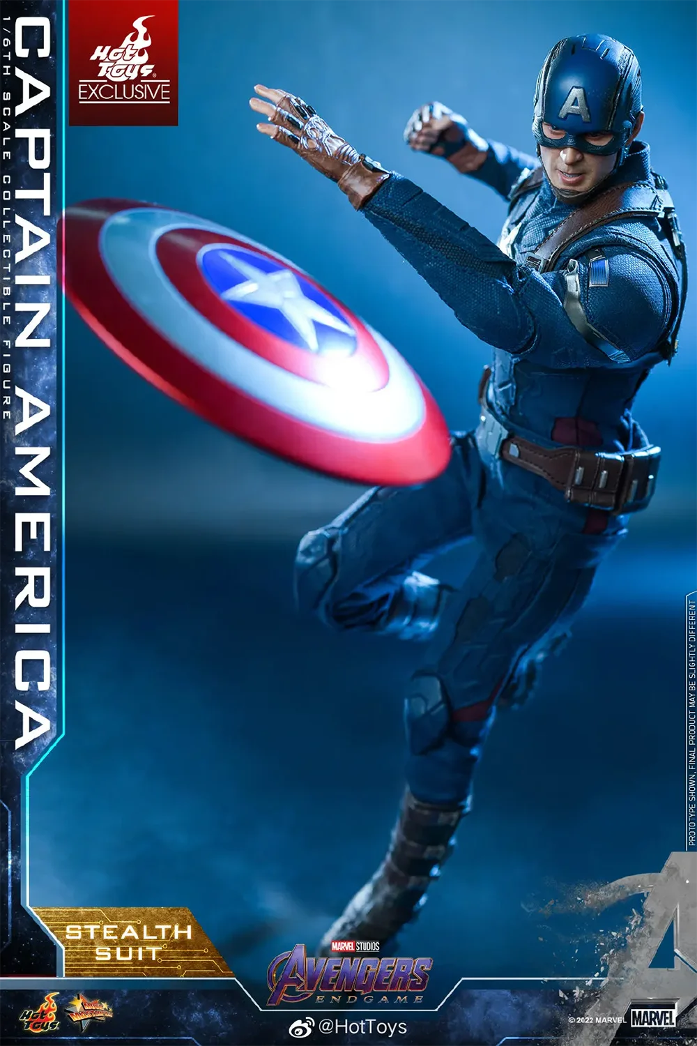 Original HOTTOYS 1/6 MMS607 Avengers 4 Endgame Captain America Tracking Battle Suit Collection Model Action Figure Toy 12 inches