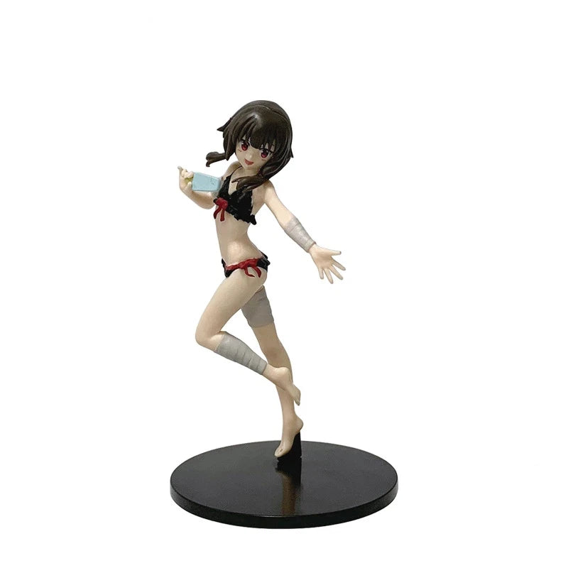 KonoSuba Anime Action Figure Water Goddess Aqua & Bikini Megumin Standing Pose PVC Anime Girl Collectible Display Model Fan Gift