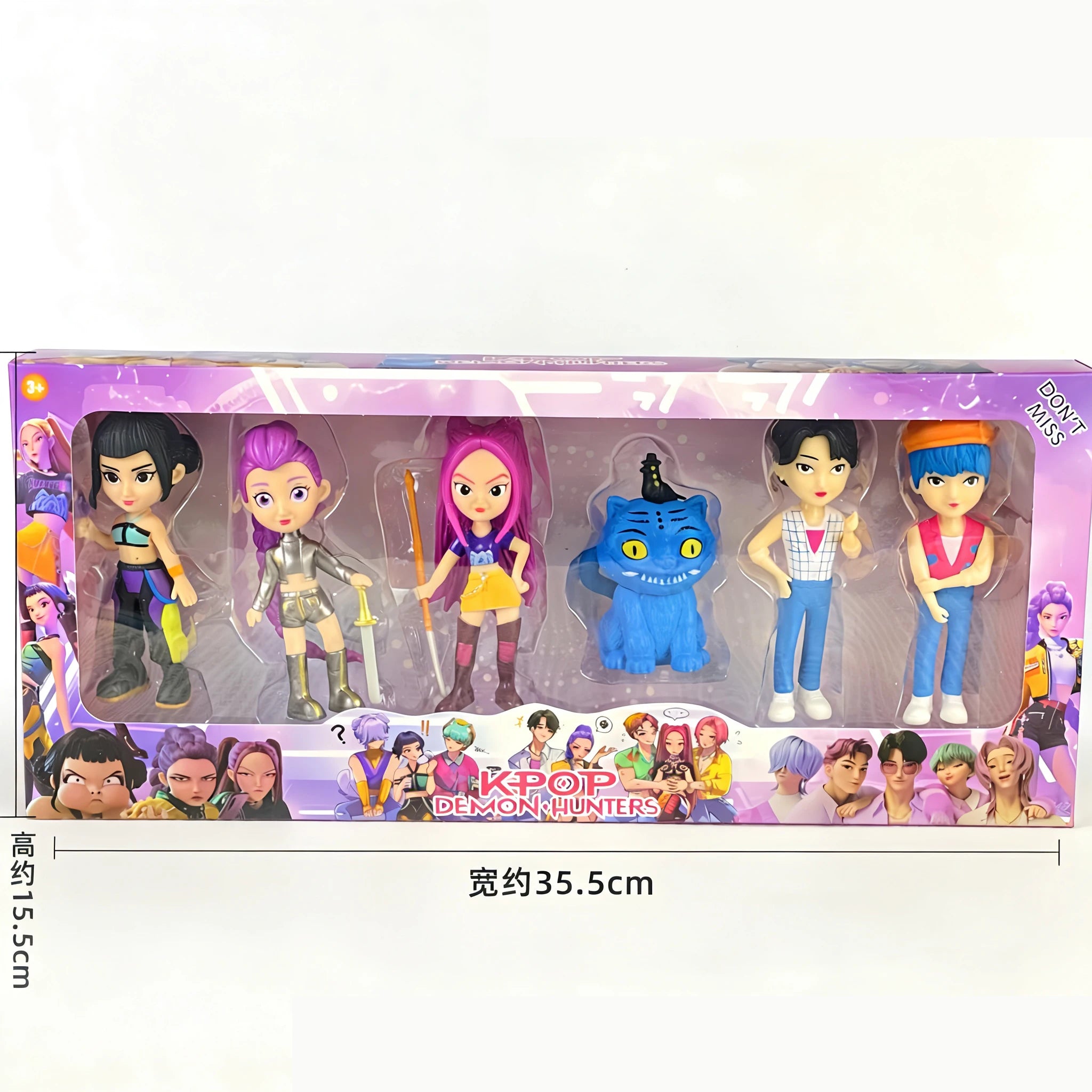 New Cute Kpop Demon Hunters Figure Model Toy Pvc Cartoon Gaming Peripherals Desk Decoration Collection Figures Model Toyfor Kid