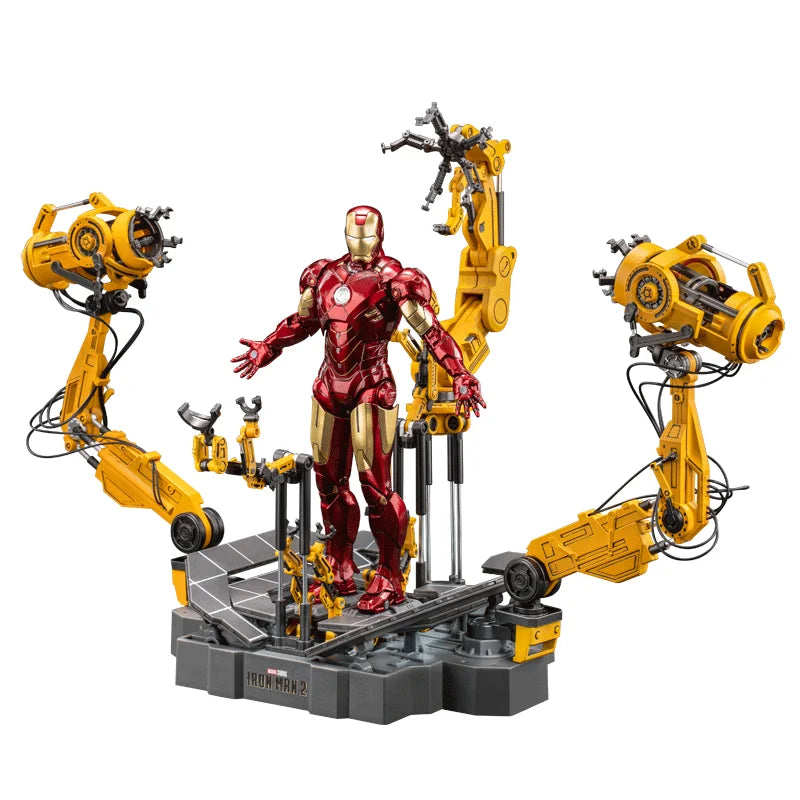 Zd Toys Suit Up Gantry с MK4 Iron Man Gantry Оригинален 1/10 Тони Старк Модел Екшън Фигурка Колекционерска играчка Подарък за дете