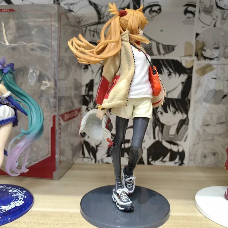 19CM Neon Genesis Evangelion Аниме момиче фигурка Аска Лангли Сорю Нова форма екшън фигурки Модел кукла подаръци детски играчки