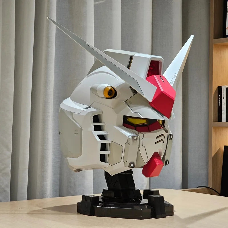 RX-78-2 Ganso Yuan Zu Mobile Suit Helmet Wearable Luminous Helmet Cos Comic Exhibition Model Figures Decorative Gift Collectible