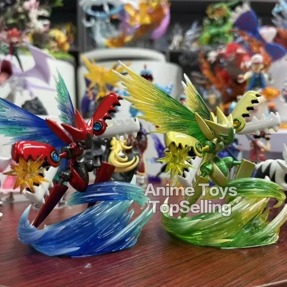 13cm/5.12in Anime Pokemon Figure Mega Scizor Action Figures Pvc Statue Desktop Ornamen Collection Model Toys for Children Gifts