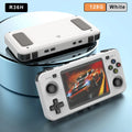 BOYHOM Neue R36H Handheld-Spielekonsole 3,5-Zoll-IPS-Bildschirm Linux RK3326 Retro-Videospiel-Player 3000 mAh 64G 10000+ klassisches Spiel