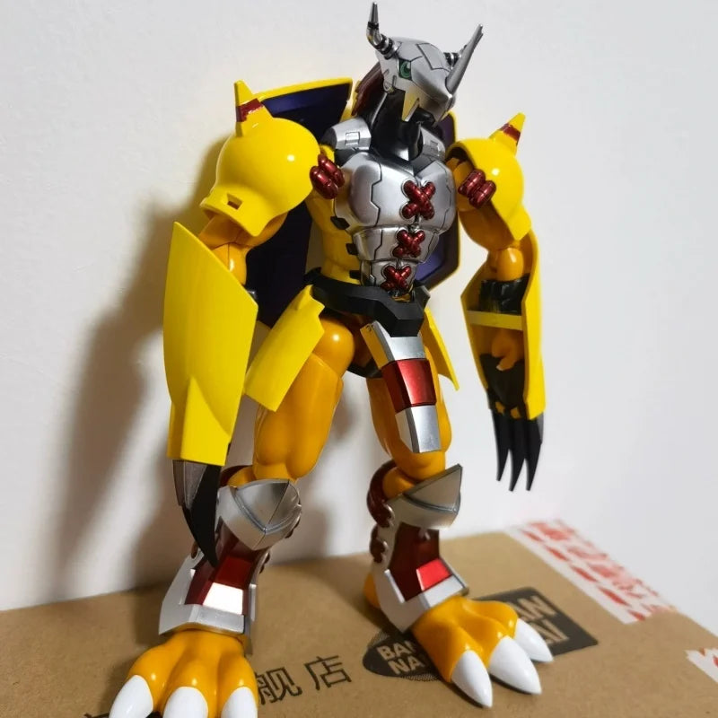 Hot Genuine Bandai Figure Rise Frs Digimon Adventure War Greymon Metal Garurumon Plastic Assembling Models Action Figurine Toys