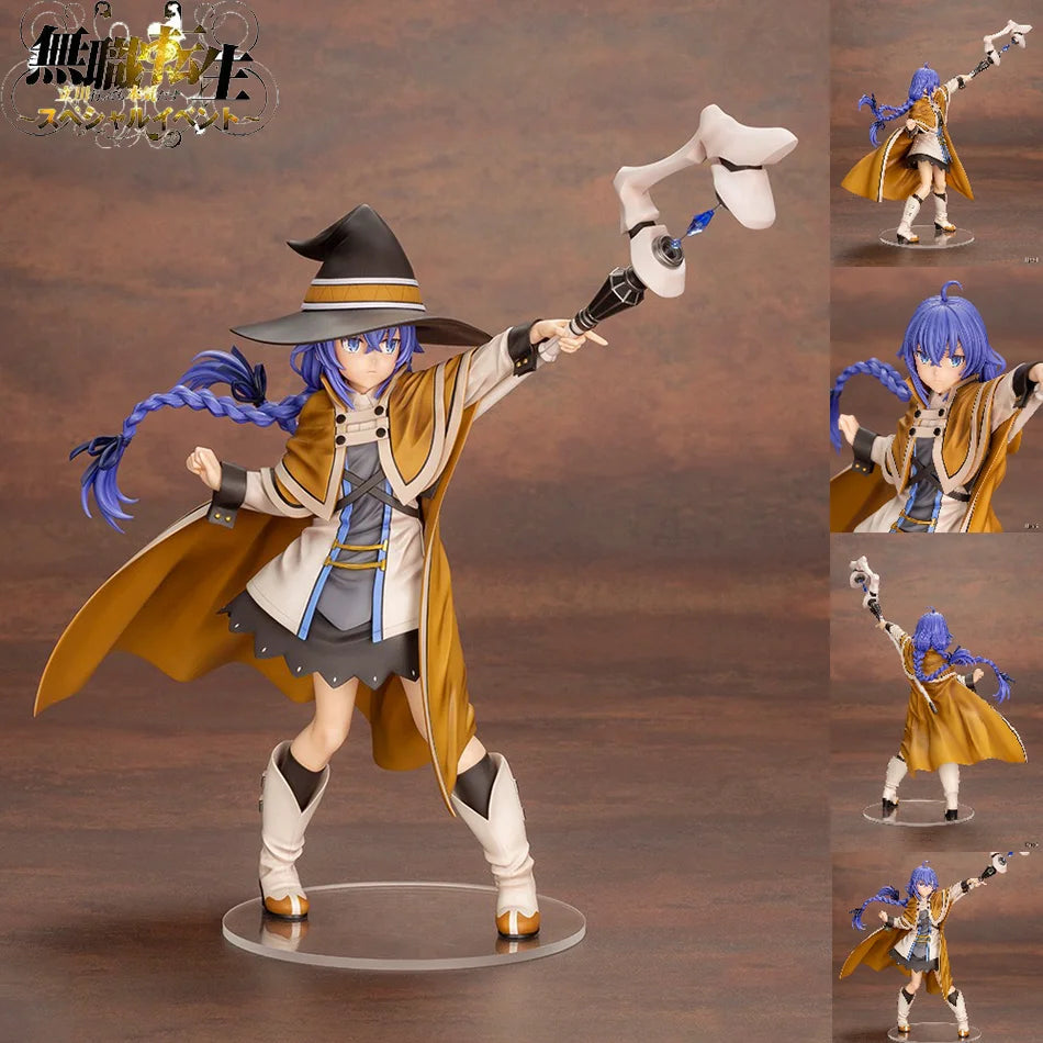 25cm Magician Roxy Migurdia Action Figure Mushoku Tensei：Jobless Reincarnation Anime Figure PVC Adult Collection Model Doll Gift