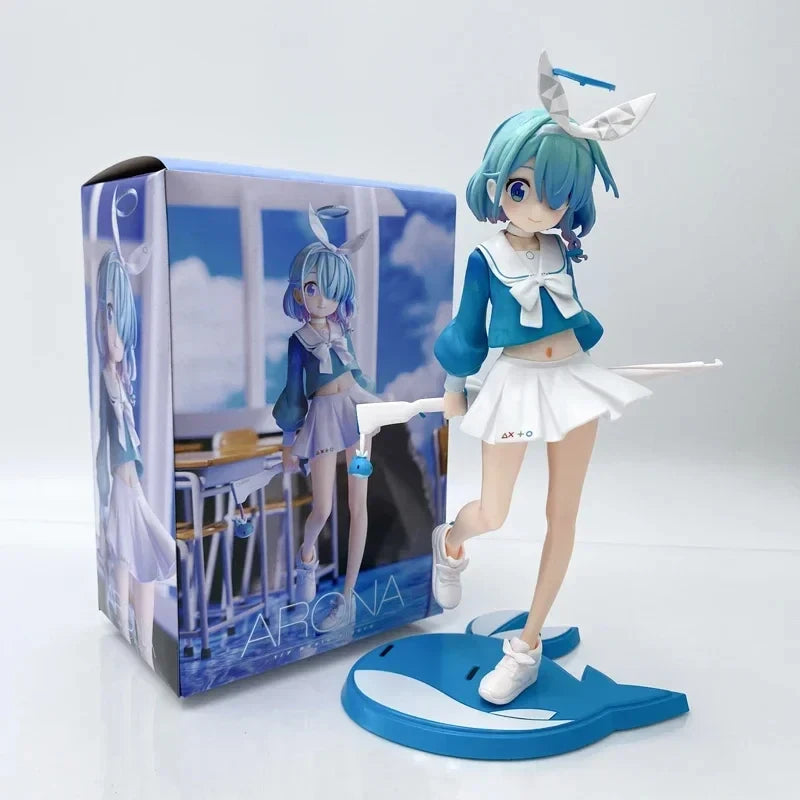 28cm Blue Archive Iochi Mari Anime Figure Yozakura Kirara/Sunaookami Shiroko/Urawa Hanako Action Figure Collectible Model Toys