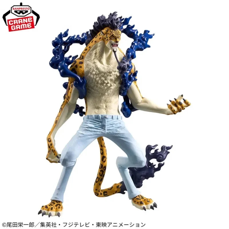 Bandai Original Banpresto Anime One Piece KOA King of Artist Rob Lucci Leopard PVC Actionfigur Modell Sammlerstück Geschenk