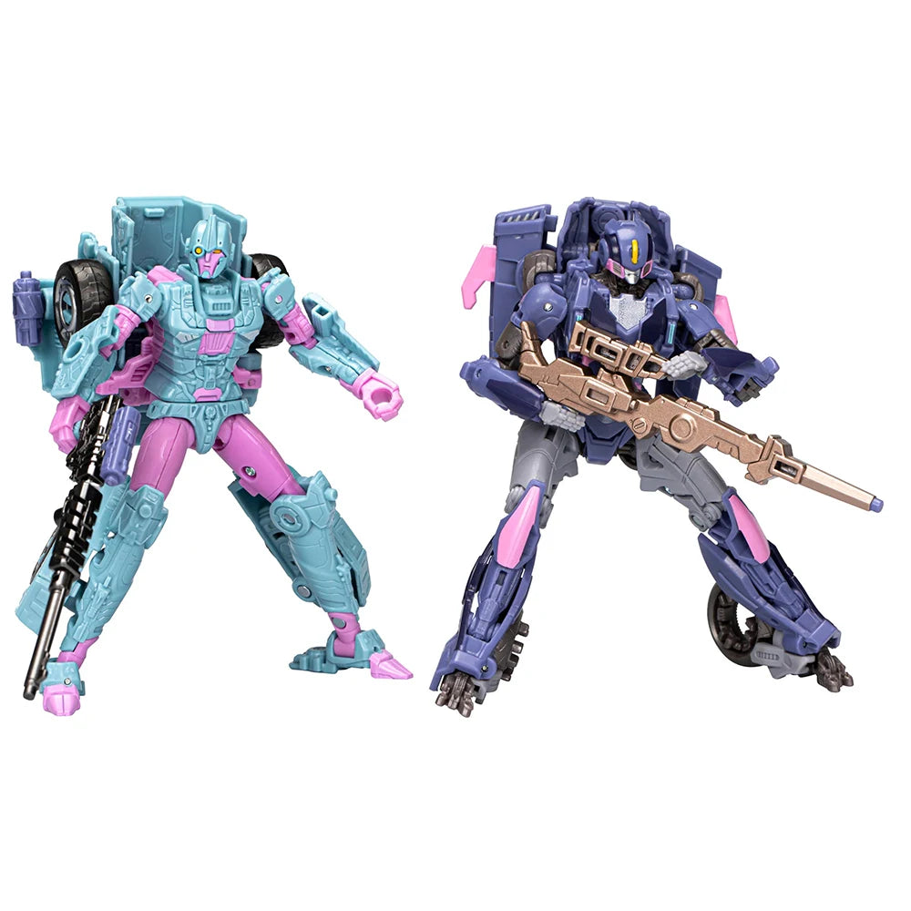 [In-Stock] Hasbro Transformers Legacy Evolution Deadeye Duel Javelin & Kaskade 2-Pack Collectible Anime Action Model Figure Toys