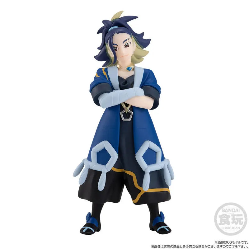 Bandai Original Pokemon Anime Figure SCALE WORLD Hisui Adaman Leafeon Action Figure Toys for Kids Gift Collectible Model