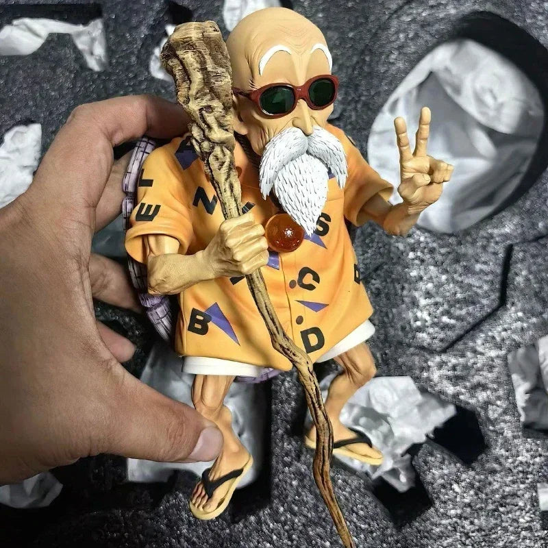 Anime Dragon Ball Figurine Turtle Master Roshi Action Figures PVC Kame Sennin 22cm Model Desktop Decoration Birthday Doll Gifts
