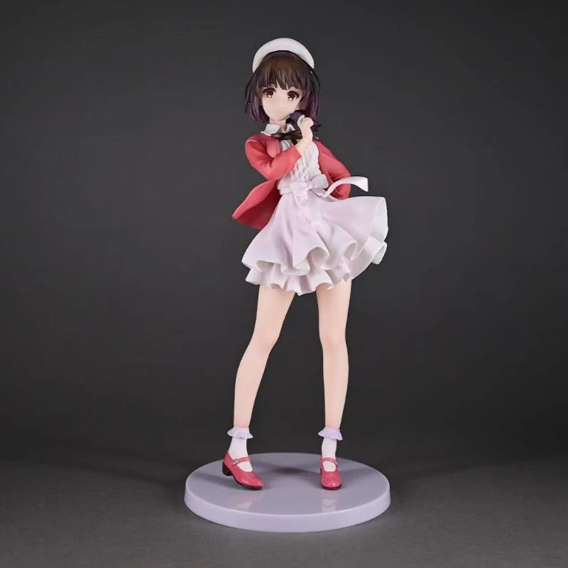 24cm New Anime Figure Megumi Kato Perimeter PVC Model Sexy Beautiful Girl Desktop Decoration Ornaments Birthday Gifts Toys