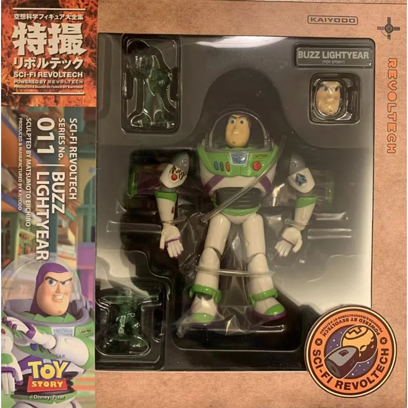 100% Original KAIYODO Revoltech Toy Story BUZZ LIGHTYEAR&Sherif Woody Ver.1.5 In Stock Anime Action Collection Figures Model