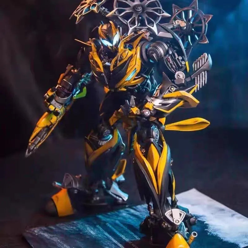 1: 18 Bumblebee Alloy Version Comicave Transformation Cs Action Figure Handmade Toy Movable Robot Diamond Model Alloy Model Toy
