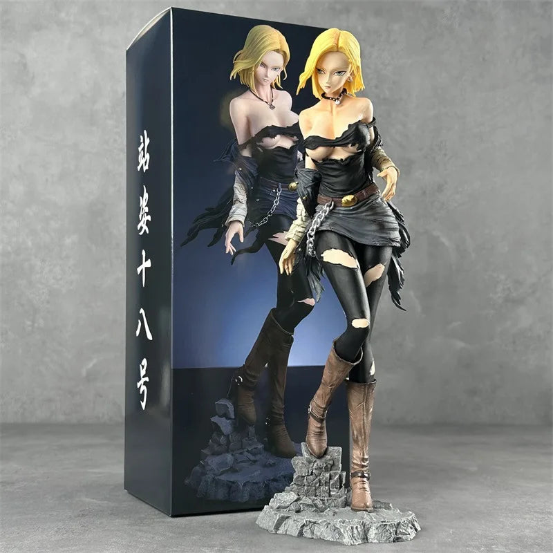 30cm Anime Dragon Ball Z Figures Android 18 Figure Doll Action Pvc Collection Hero Belief X Hunter Fan Decor Children Gifts Toy