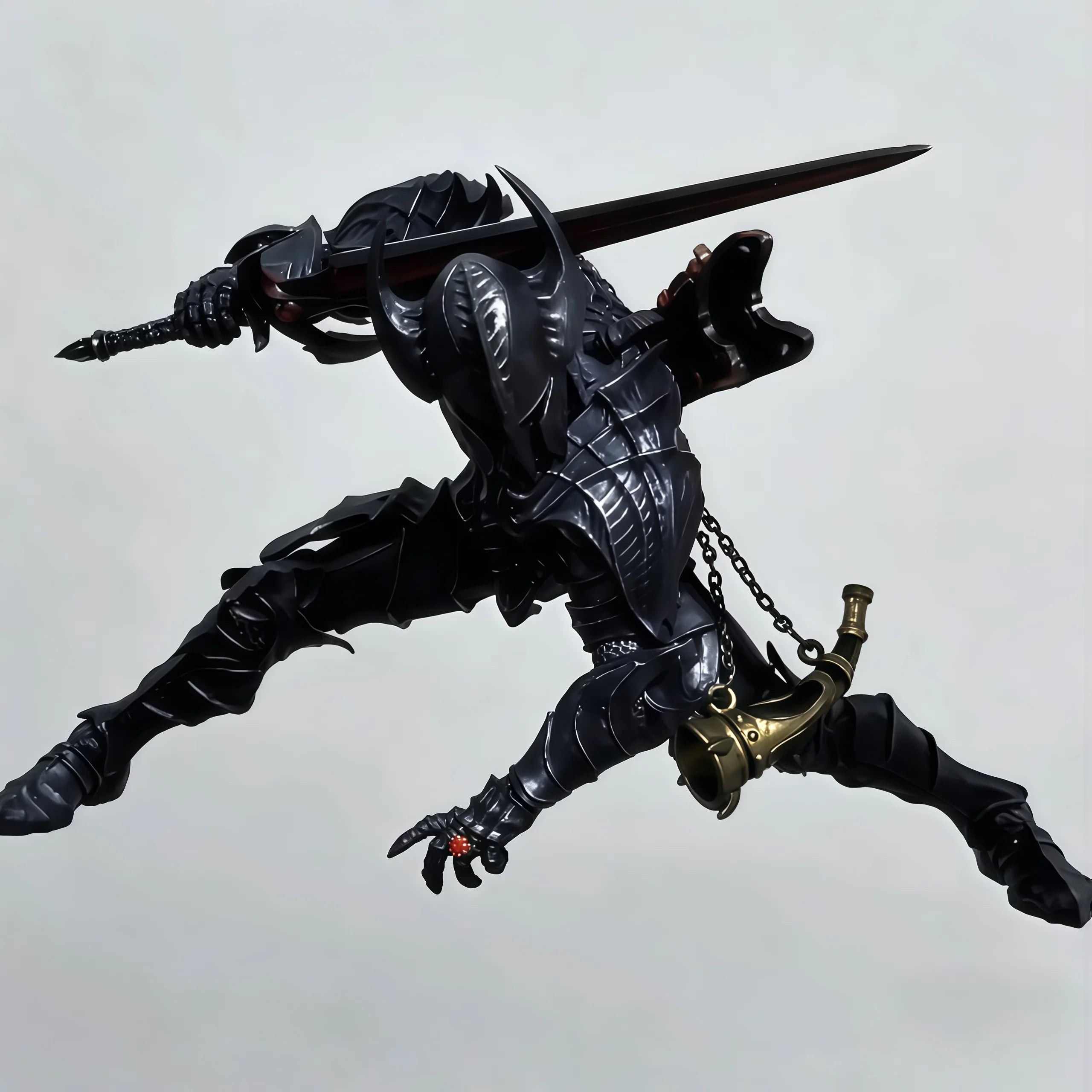 Harvinger Studios Action Figure Elric Of Melnibone 1 12 Scale Articulated Black Armor Red Cape Collectible Model For Adult