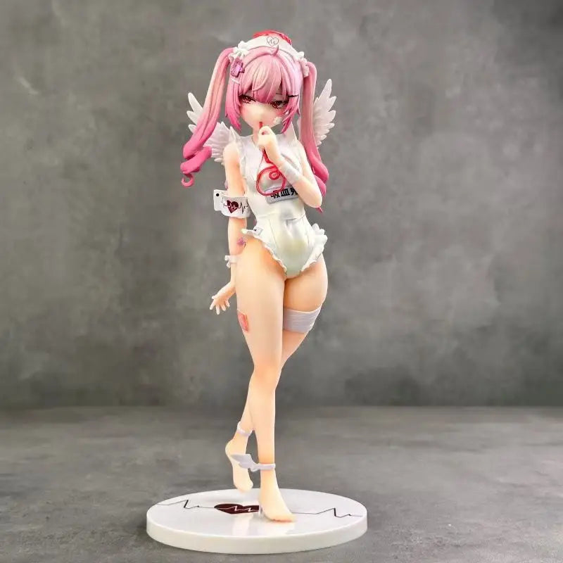 26cm Tsukuyomi Riko Trainee Nurse Bibi Buttons Girls Toys Chinese Anime PVC Action Figure Toy Game Collection Model Doll
