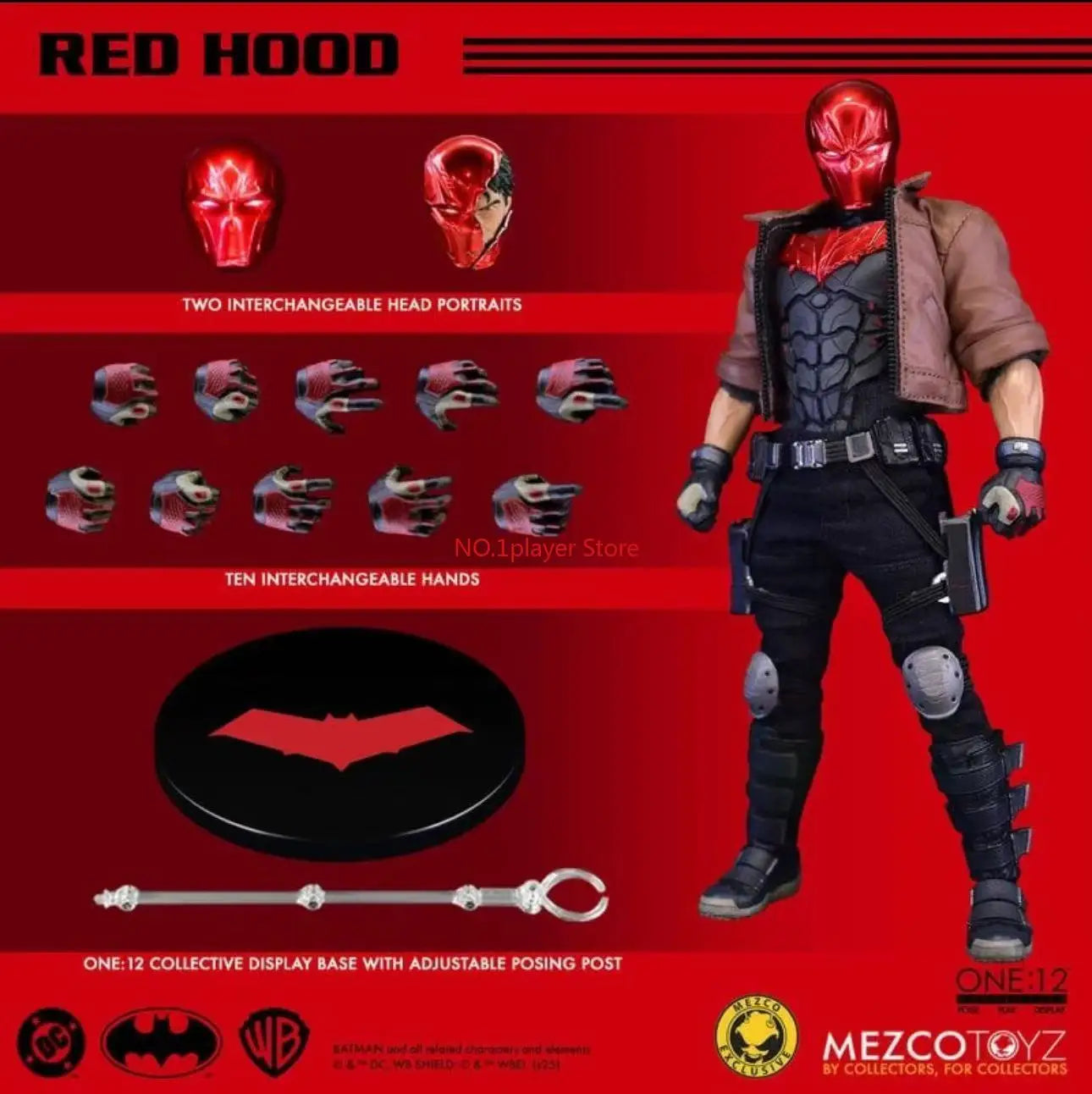 In Stock Mezco Ant DC Red Hood Red Hood 1/12 Action Figure