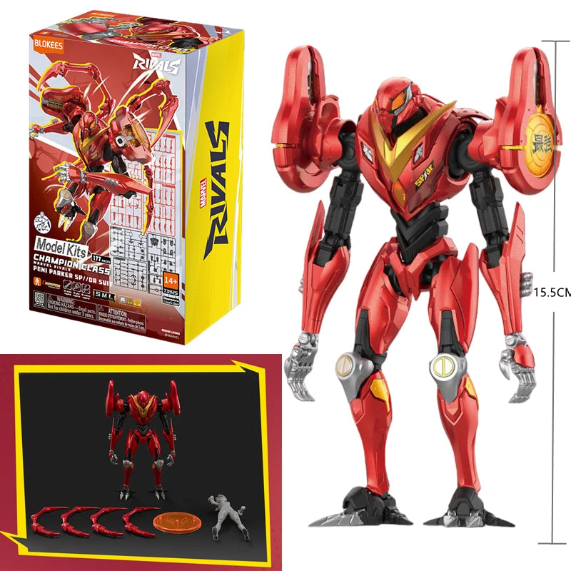 BLOKEES Marvel Rivals Beyond Edition Peni Parker Action Figure 15cm High Movable Joints Collectible Toy Childrens Gift