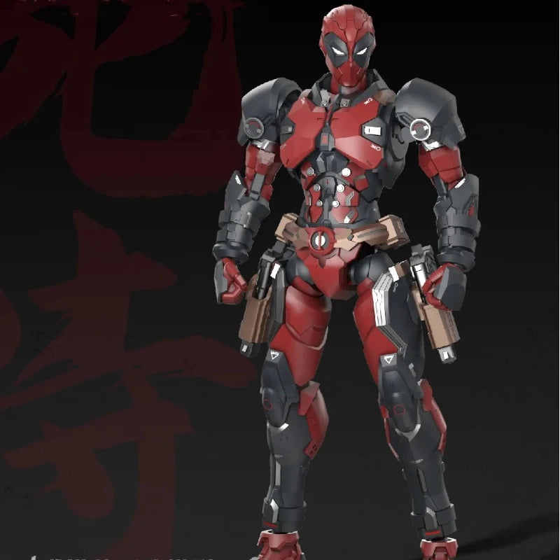 Marvel 1/9 Deadpool Wolverine Plastic Model Kit Action Figure Assembly Toy Posable Joints Anime GK With Stand Home Ornament Gift