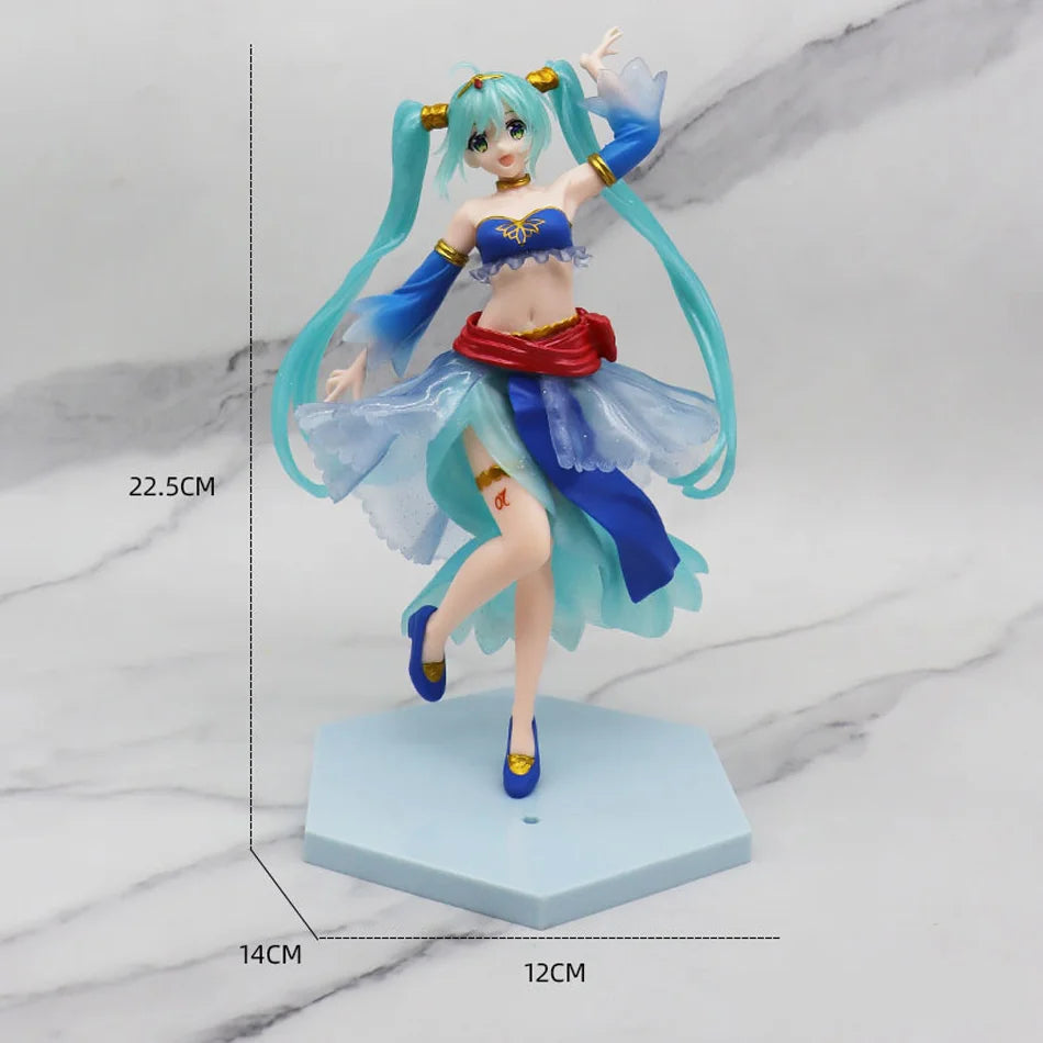 Hatsune Miku Action Figures series Kawaii Swimsuit Vocaloid PVC Collectible Model Toys Girl Gift