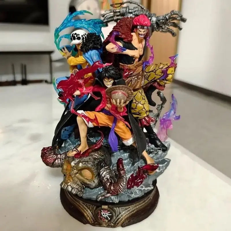 Anime One Piece 20cm Figures Luffy Trafalgar 3 Captain One Piece Action Figures Figurine Collection Ornament Pvc Model Toys Gift