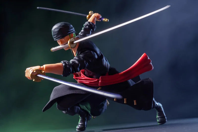 【High Quality】shf 1/12 Scale Classic Japanese Anime Role Roronoa Zoro Skirts Clothing Model for 6” Male Soldier Action Figure