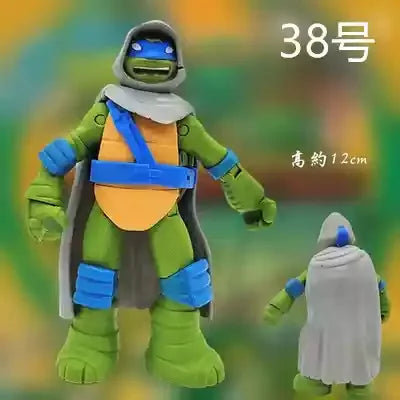 Playmates Turtles Action Figure Puppet Horse Motorcycle Rhinoceros Tiger Scene Models Anime Model Doll Desktop Decoration