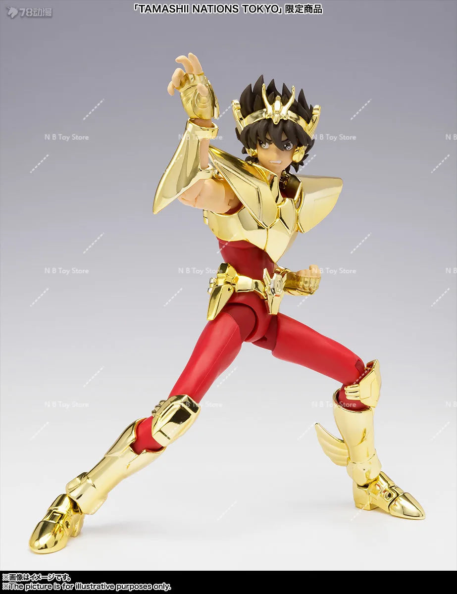 In original Stock Bandai Ex Saint Seiya Golden Pegasus seiya mythical fabric TNT Limited Edition Mobile Figure Birthday Model