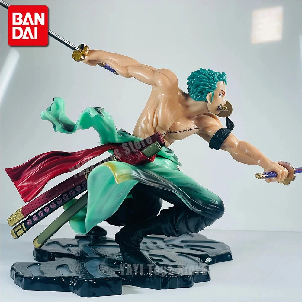 New One Piece Anime Figure 10cm Roronoa Zoro Three-blade Sa-maximum Manga Anime Statue Action Figure Collection Model Kid Pvc To