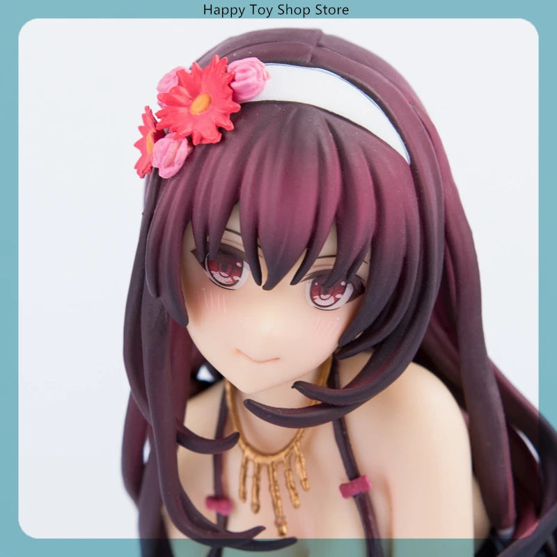 12cm Saenai Heroine No Sodatekata Kasumigaoka Utaha Kneeling Position Anime Girl Figures Statue Models Boys Collectible Doll Toy
