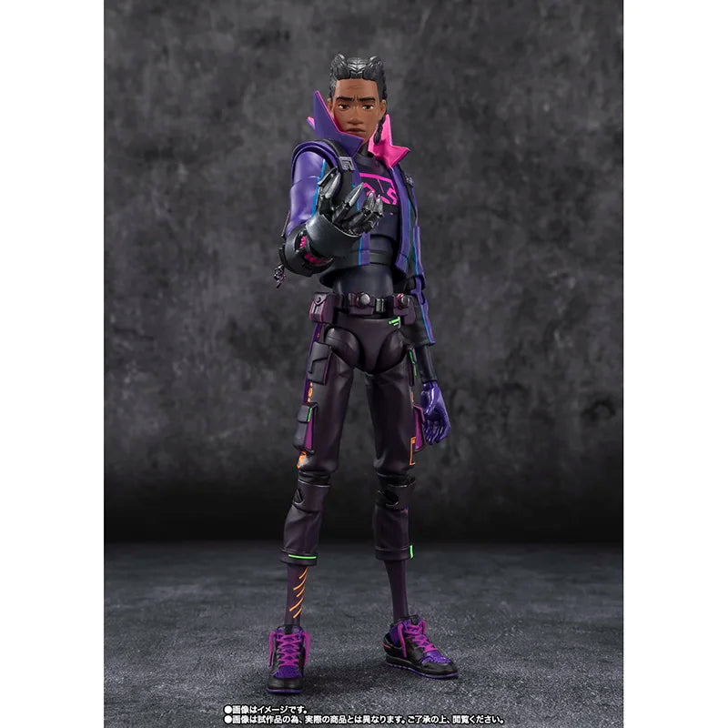 Original  Bandai S.H.Figuarts Shf Miles G.Morales Spider Man Across the Spider Verse Anime Action Collection Figures Model Toys