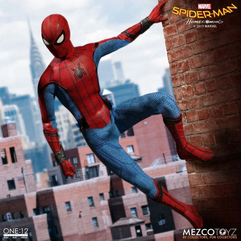 MEZCO Original 1/12 Finished Product Movable Exquisite Figurine Spider-Man Homecoming Anime Toys Model Festival Gift for Boys