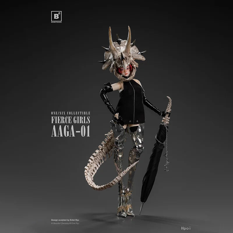 Beautiful Chemistry Original Fierce Girls Series Royal City Guard AAGA-01 Action Figure Assembly Ornament Toys Collectible Model