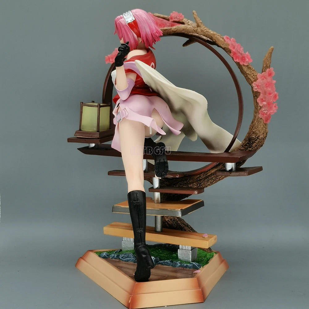 GK Lighting Naruto ShippuudenHaruno Sakura 28cm Japanese Anime Figures PVC Action Figure Toy Game Collectible Model Doll