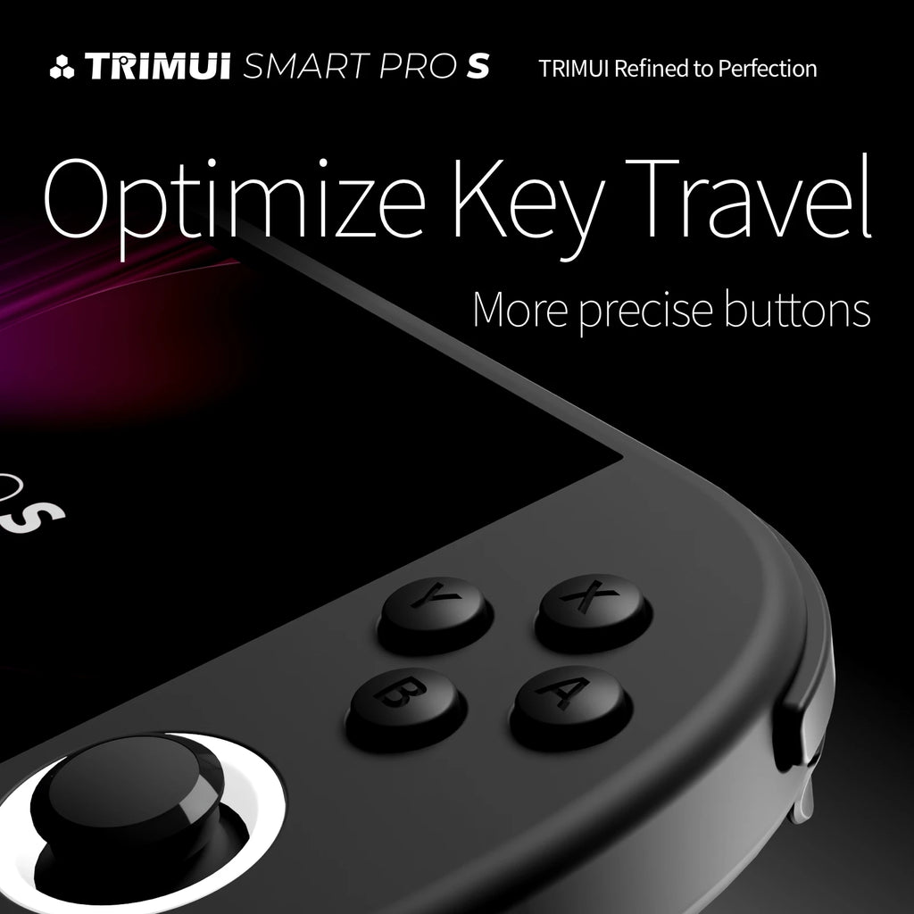 TRIMUI SMART PRO S Portable Gaming Console, 4.96-inch IPS Screen,5000mAh Battery RGB Illuminated Joystick，ON Card/64G/128GGifts