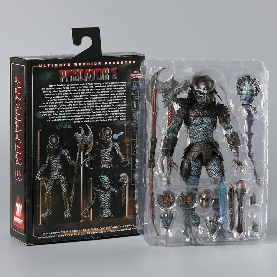 NECA Predator 2 Warrior Predator 30th Anniversary Action Figure Collectible Model Toy Gift Doll Figurine