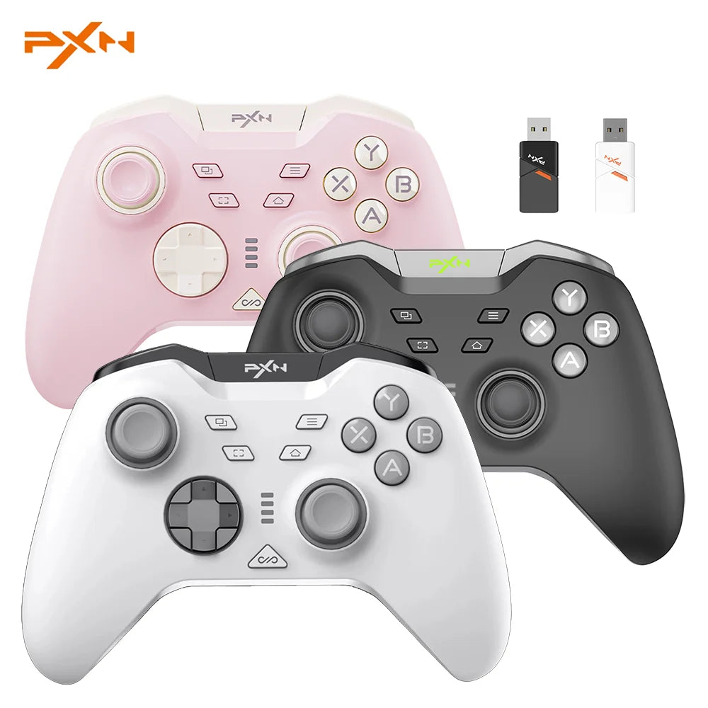 PXN P5 Bluetooth Gamepad 1000Hz Hall Trigger Rocker Tri-Mode Long Battery Life Ergonomics Flagship For Switch PC Android IOS