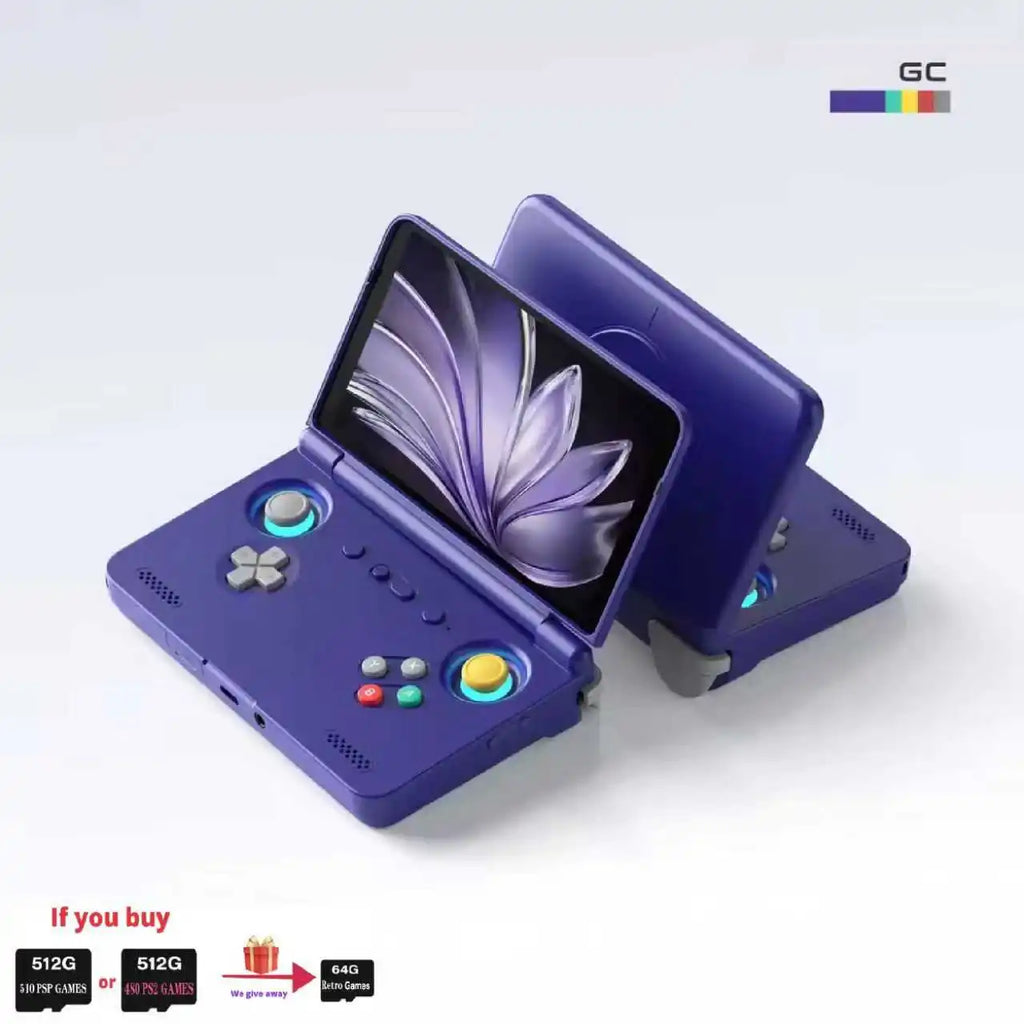 Retroid Pocket Flip 2 Video Game Console Retro Handheld Game Console SD865 8G+128G 5.5Inch AMOLED Touch Screen Android13 PSP PS2