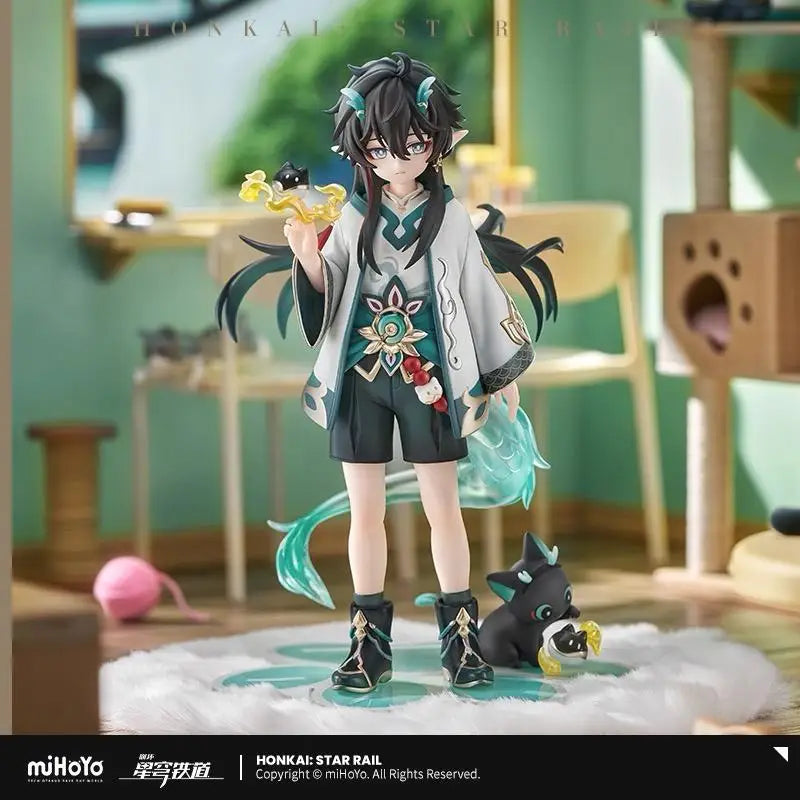 Pre Sale miHoYo Official Genuine Honkai Star Rail Little Cat Series DANHENG Drinking the Moon Figure Cosplay Anime Game Gifts
