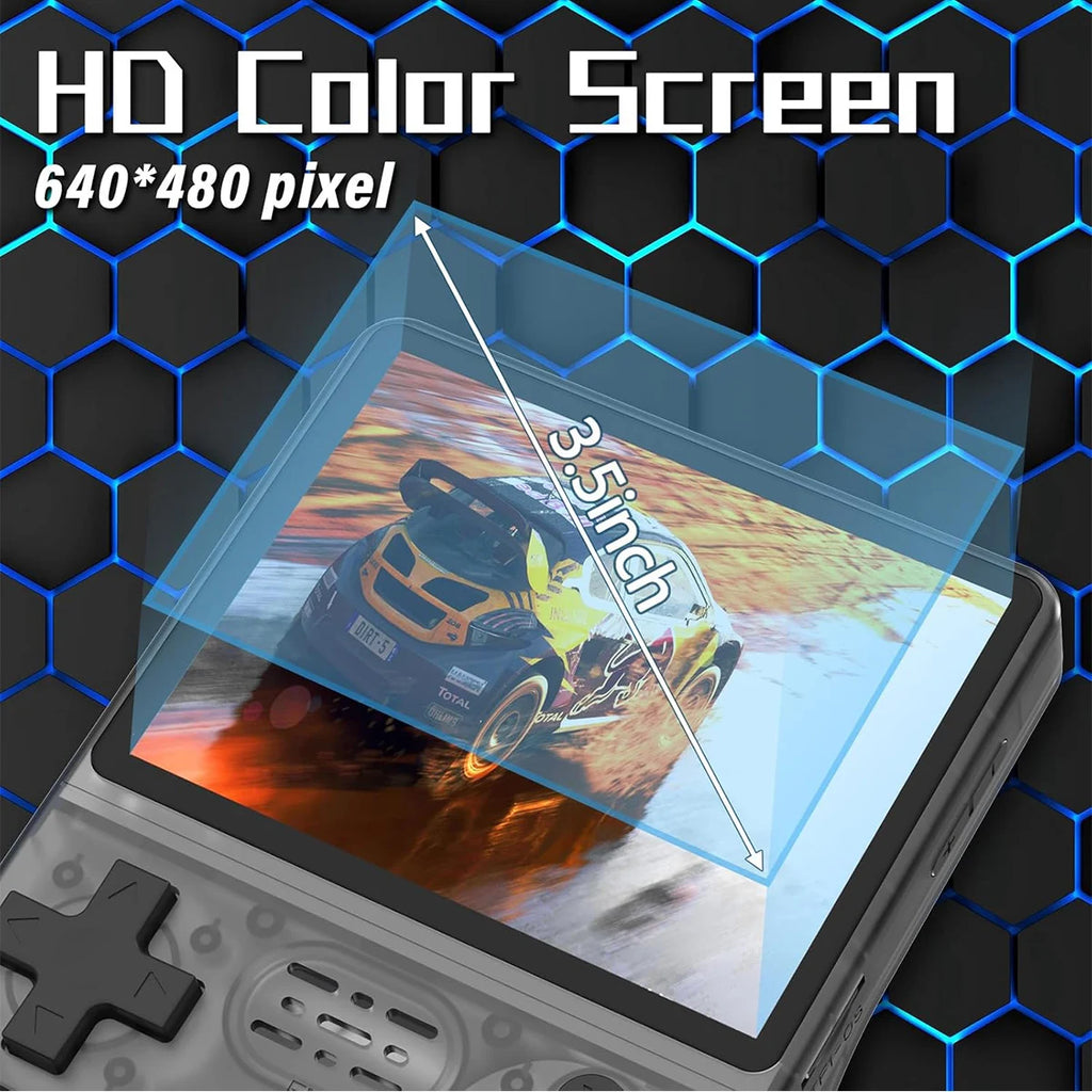 Tragbare R36S-Handheld-Spielekonsole, 3,5-Zoll-IPS-Bildschirm, Linux-System, Retro-Game-Player mit über 15.000 klassischen Spielen, Geschenk für Erwachsene und Kinder