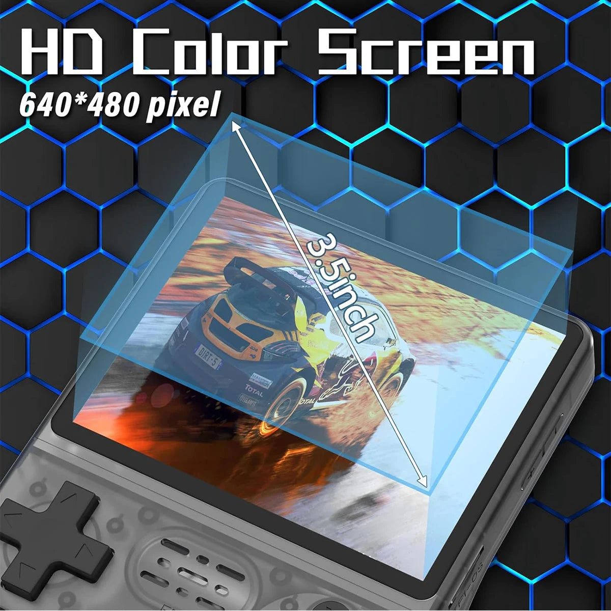 Tragbare R36S-Handheld-Spielekonsole, 3,5-Zoll-IPS-Bildschirm, Linux-System, Retro-Game-Player mit über 15.000 klassischen Spielen, Geschenk für Erwachsene und Kinder